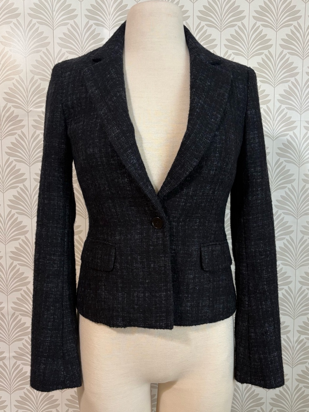 Theory Alpaca One-Button Blazer